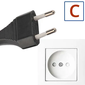 Electric socket and plug C