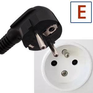 Electric socket and plug E