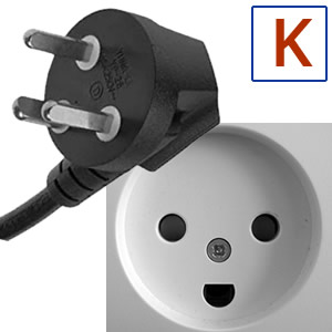 Soquete e plugue elétricos K